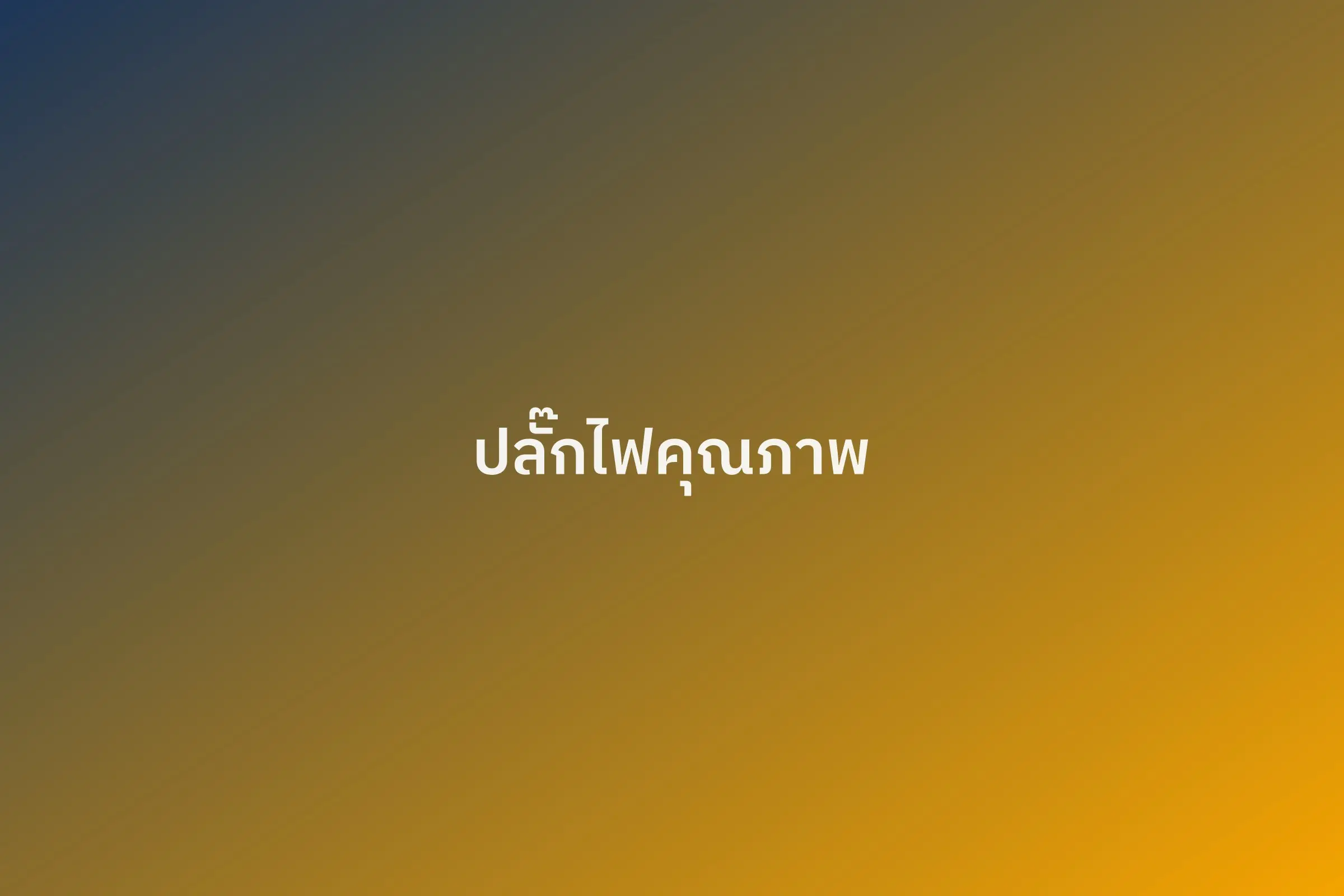 ปลั๊กไฟคุณภาพ (รูปทดสอบ รอเปลี่ยนเป็นรูปจริง)
