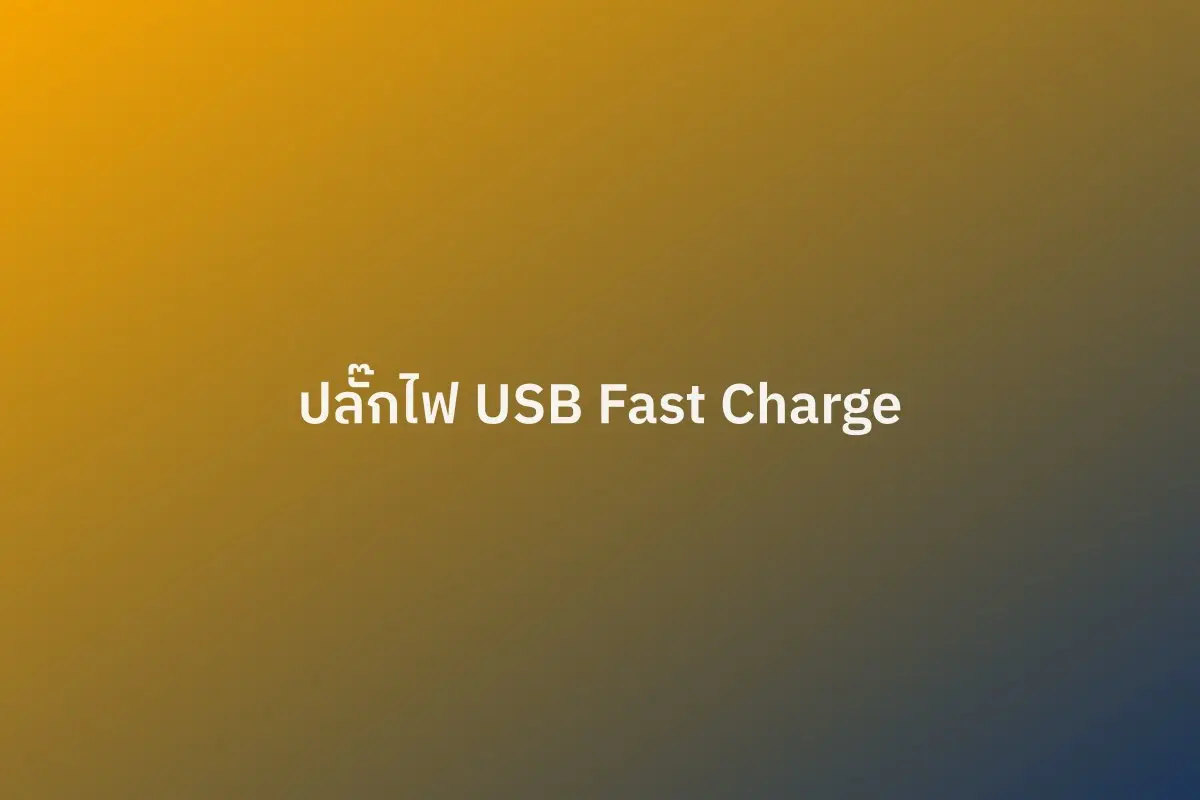 ปลั๊กไฟ USB Fast Charge